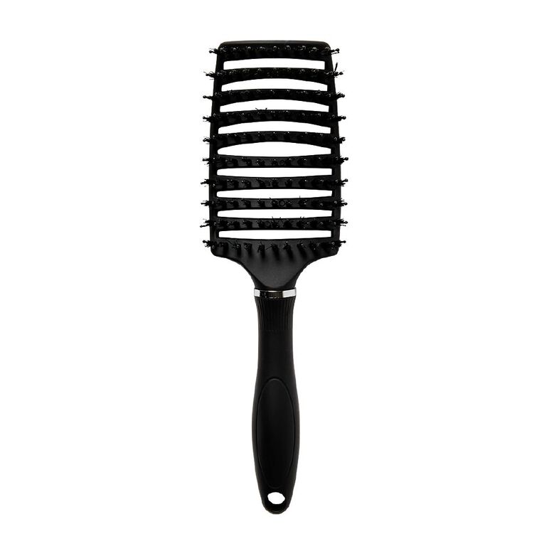 Poppi Vented Paddle Brush Black, , hi-res