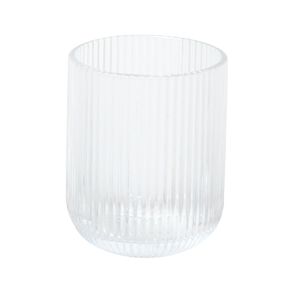 Living & Co Linear Tumblers Short Clear 6 Pack