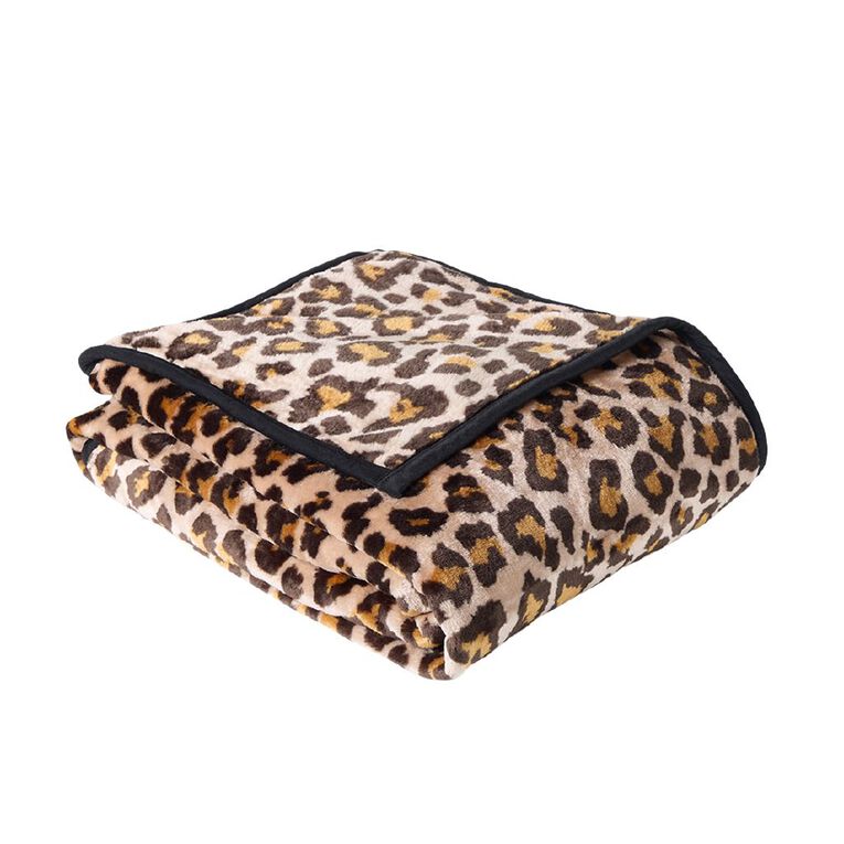 Living & Co 400gsm Mink Feel Blanket Jessa Multi-Coloured Queen, , hi-res