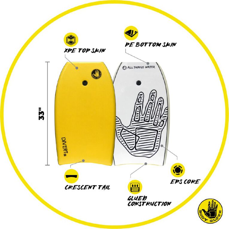 Body Glove 33 Inches Divert Bodyboard, , hi-res