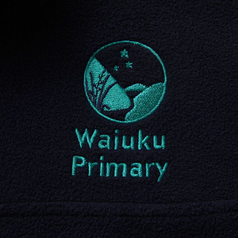Schooltex Waiuku Primary Polar Fleece Top with Embroidery, Navy, hi-res