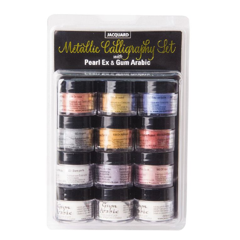 Jacquard Pearl Ex Metallic Calligraphy Set, , hi-res