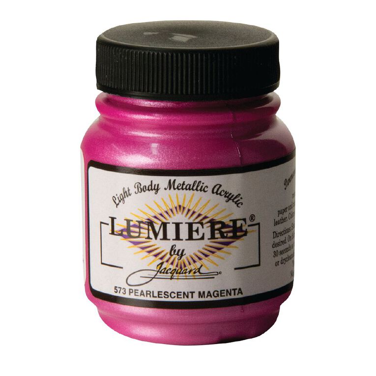 Jacquard Lumiere Acrylic Paint Pearlescent Magenta 66.54ml, , hi-res