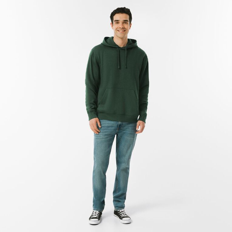 H&H Men's Plain Hoodie Sweatshirt, Green Dark, hi-res