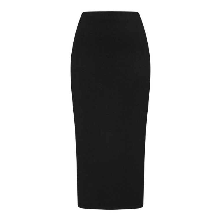 H&H Women's Modal Pencil Midi Skirt, Black, hi-res