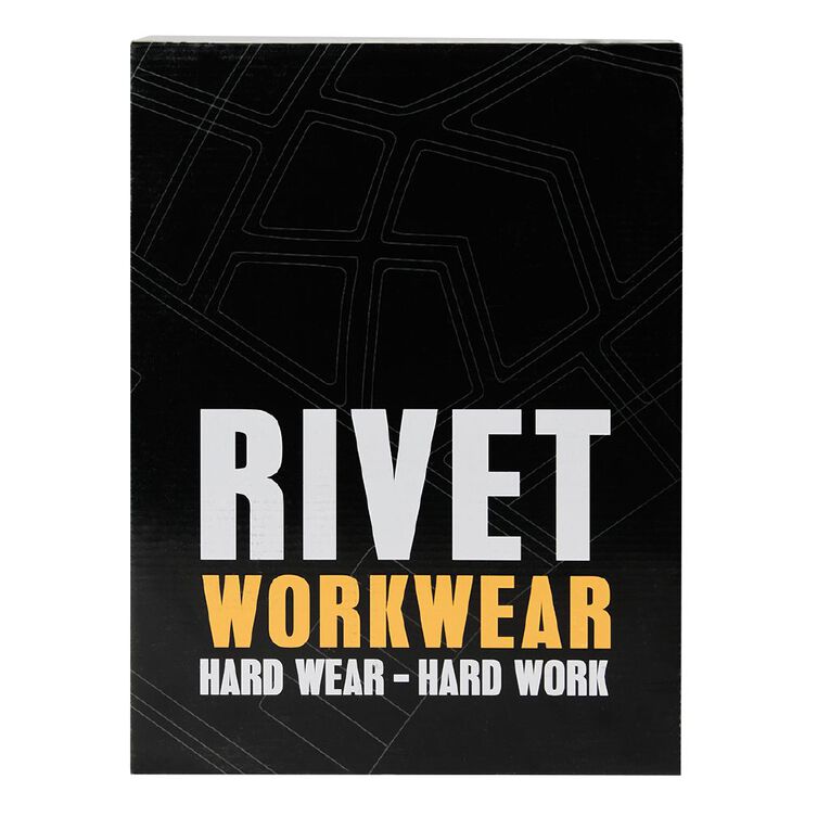Rivet Men's Recon Steel Toe Work Boots, Black, hi-res