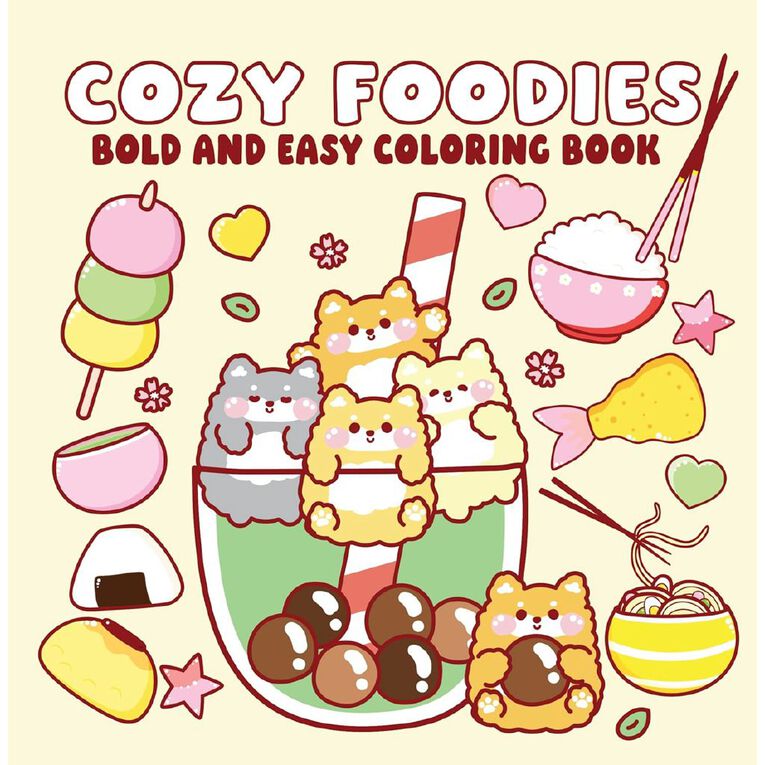 Bold And Easy Coloring Book: Cozy Foodies, , hi-res