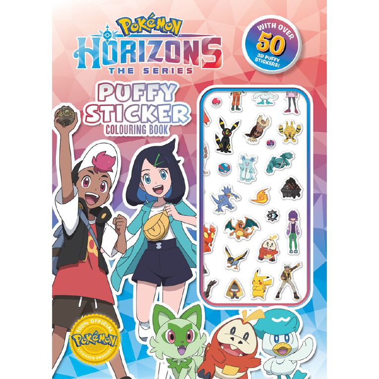 Pokemon Horizons: Puffy Sticker Colouring Book, , hi-res