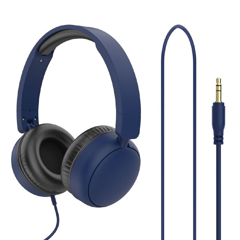 Veon 3.5mm Wired Headphones VNQ602DKB Blue Dark, , hi-res