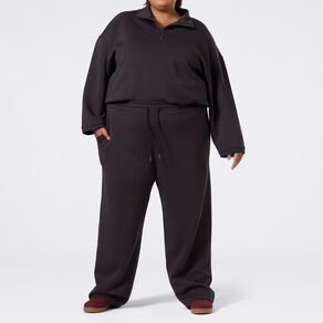 H&H Curve Women's Interlock Smart Sweatpants