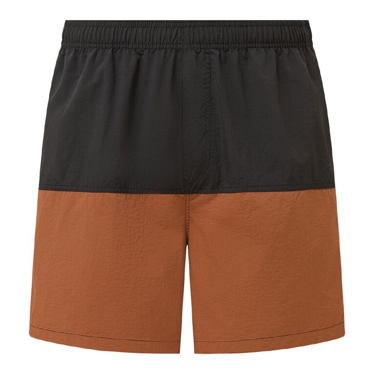 H&H Men's Nylon Spliced Boardshorts, Multi-Coloured, hi-res