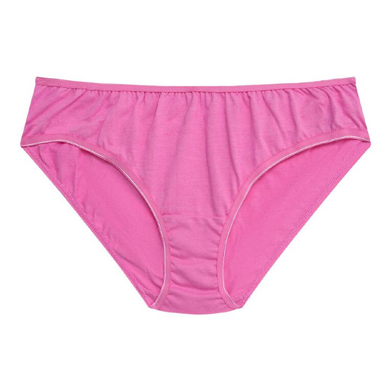 H&H Women's Basic Bikini Briefs, Pink, hi-res