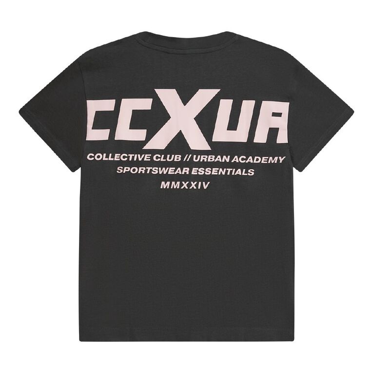 Young Original Short Sleeve Urban Academy Heavy Weight Boxy Tee, Grey Dark CCXUA, hi-res