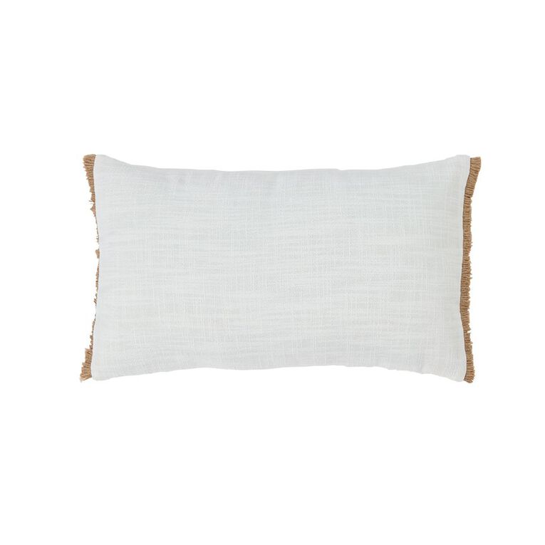 Living & Co Cushion Palm Natural 30cm x 50cm, , hi-res
