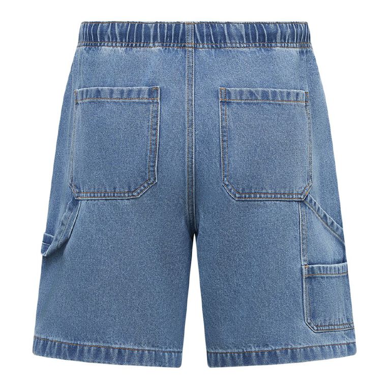 Garage Men's Carpenter Shorts, Denim Mid, hi-res