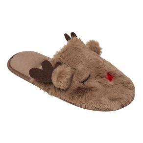 H&H Women's Reindeer Slippers
