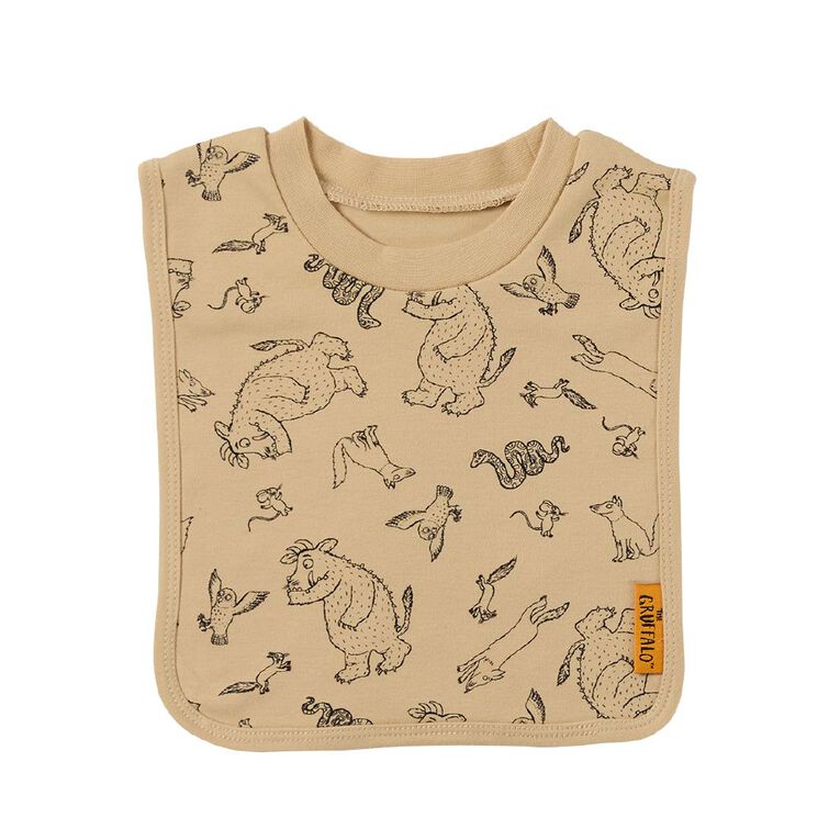 Gruffalo Babies' Bibs 3 Pack, Green Mid, hi-res
