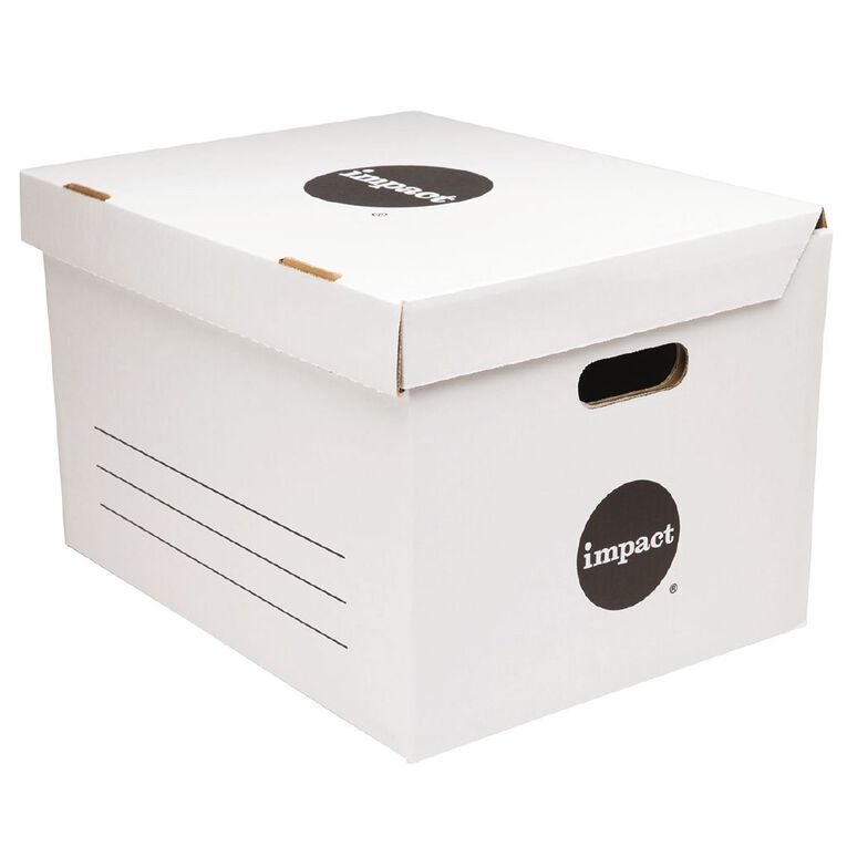 Impact Jumbo Archive Storage Box White, , hi-res