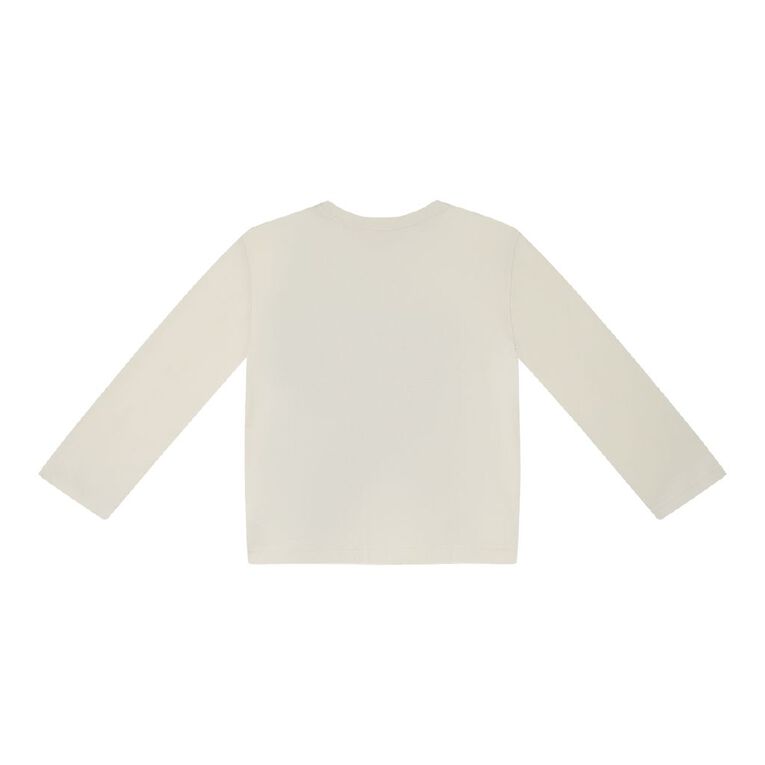 Young Original Long Sleeve Print Tee, Cream, hi-res
