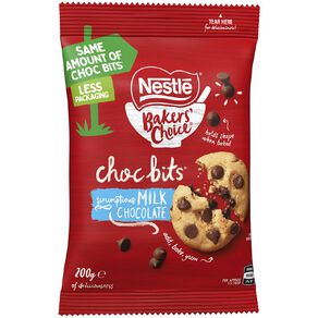 Nestle Bakers Choice Chocolate Bits Milk 200g