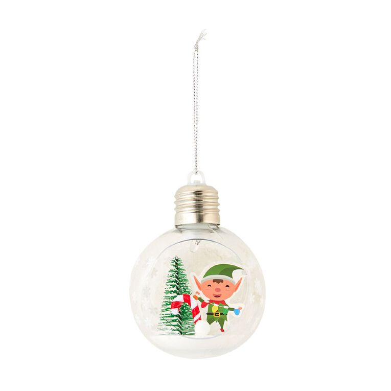 Wonderland Light Up Bauble Character Assorted 8cm, , hi-res