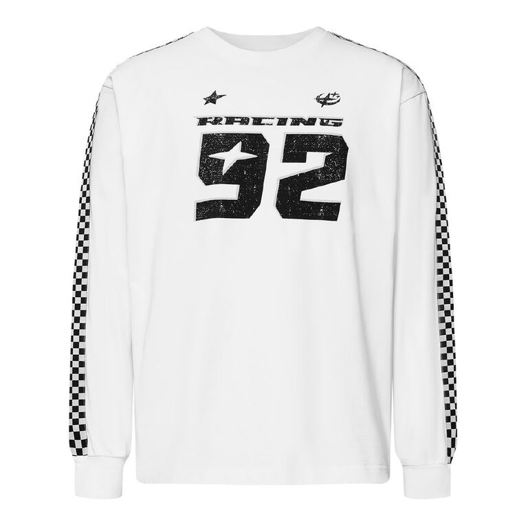 Garage Men's Heavyweight Boxy Tee, White, hi-res