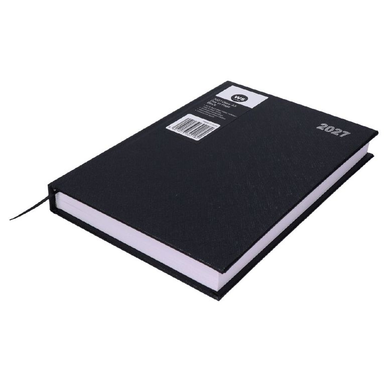 WS 2027 Diary A5 Day to Page Black, , hi-res