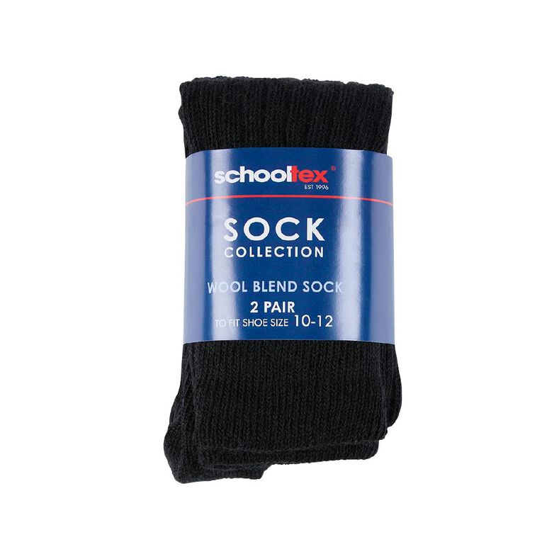 Schooltex School Socks 2 Pack, Schooltex Sock A11, hi-res