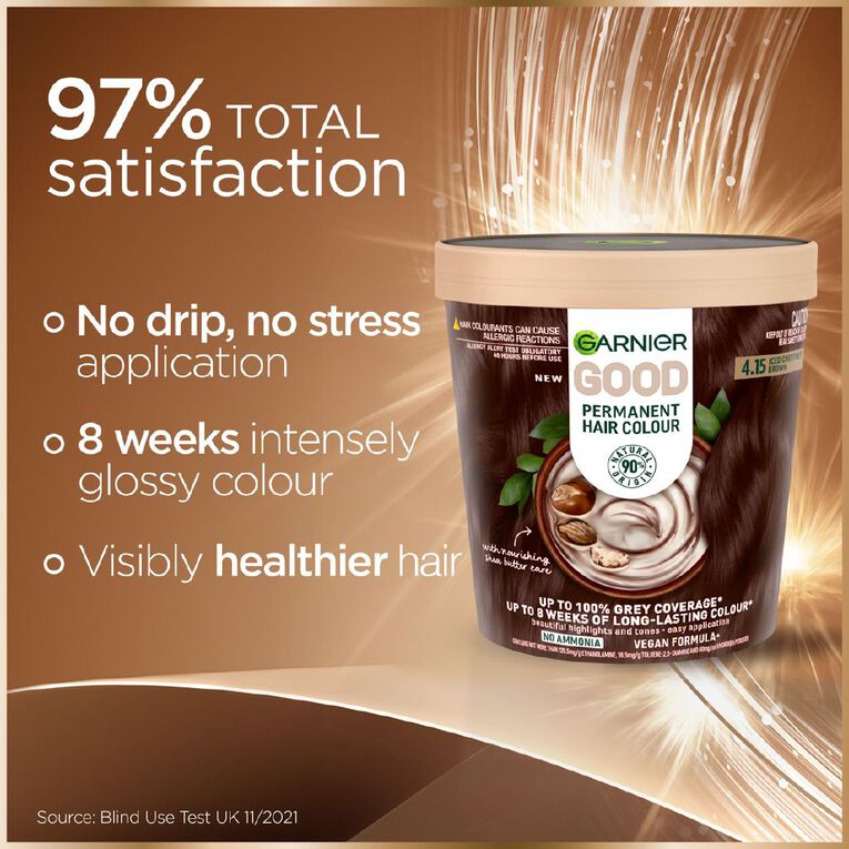 Garnier Good Hair Colour Iced Chestnut Brown 4.15, , hi-res