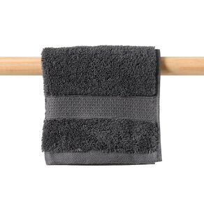Living & Co Hotel Face Towel Charcoal 30cm x 30cm