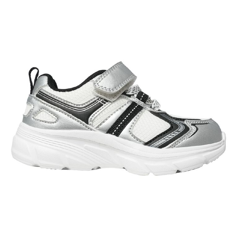 Active Intent Junior Kids' Jay Trainers, White, hi-res
