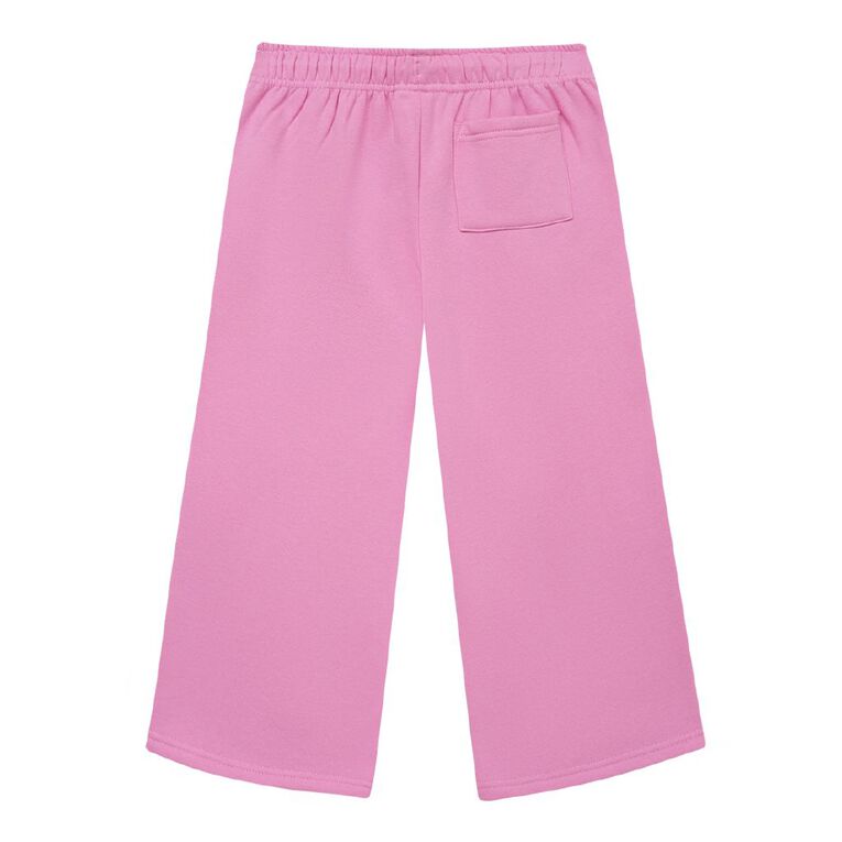 Young Original Wide Leg Puff Print Trackpants, Pink Mid, hi-res