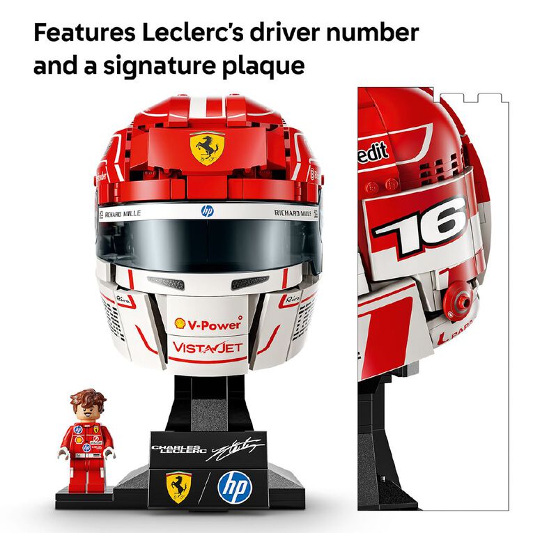 LEGO Editions Formula 1 Scuderia Ferrari HP Charles Leclerc Helmet 43014, , hi-res