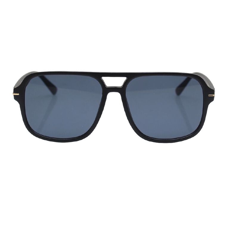 H&H Square Black Sunglasses, , hi-res