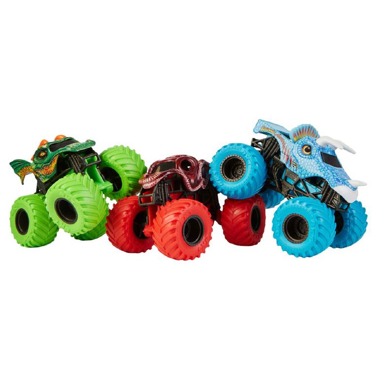 Monster Jam 1:64 Charged Beasts 3 Pack, , hi-res