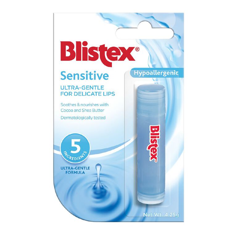 Blistex Sensitive Lip Balm 4.25g, , hi-res