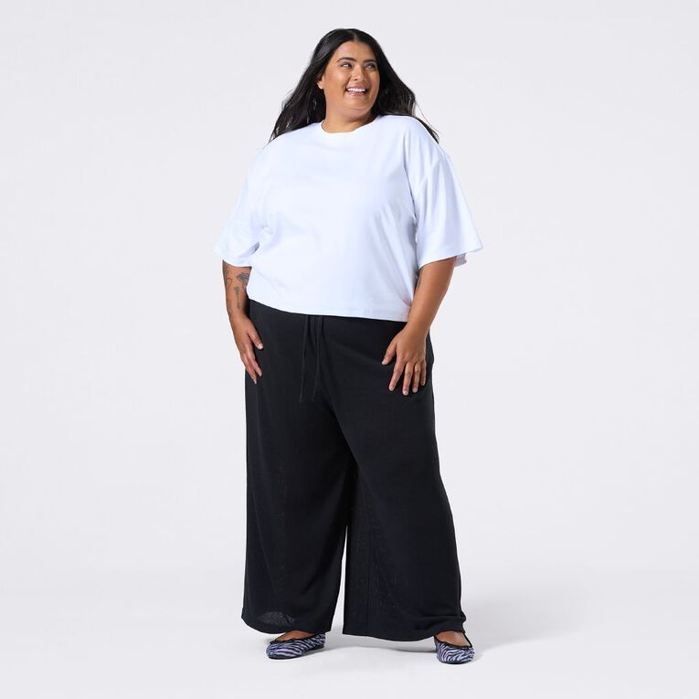 H&H Curve Women's Short Sleeve Basic Tee, White, hi-res