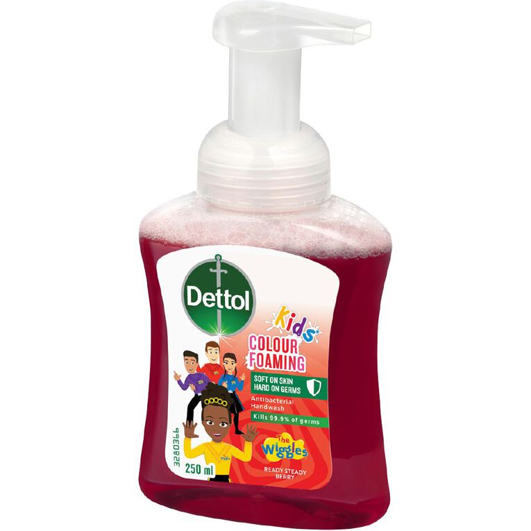 Dettol Kids Colour Foaming Hand Wash Berry 250ml, , hi-res