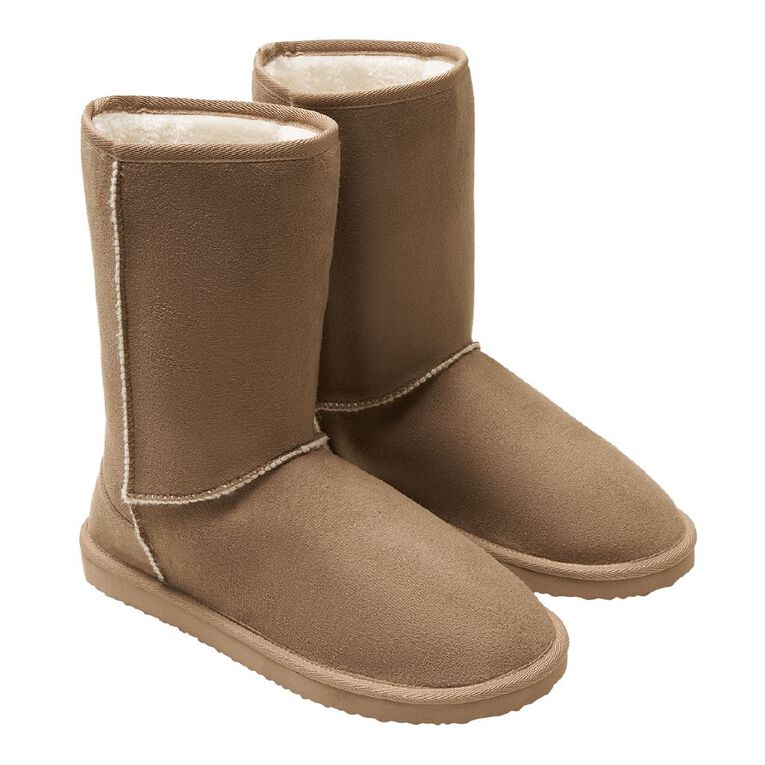 H&H Essentials Women's Essential Slipper Boots, Beige, hi-res