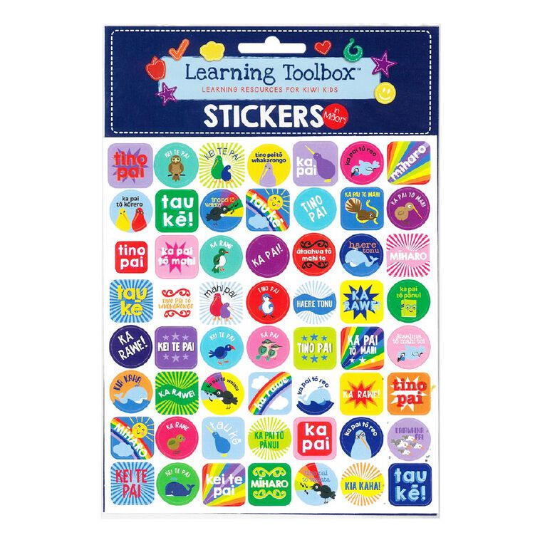 Learning Toolbox Stickers NZ Te Reo Praise, , hi-res
