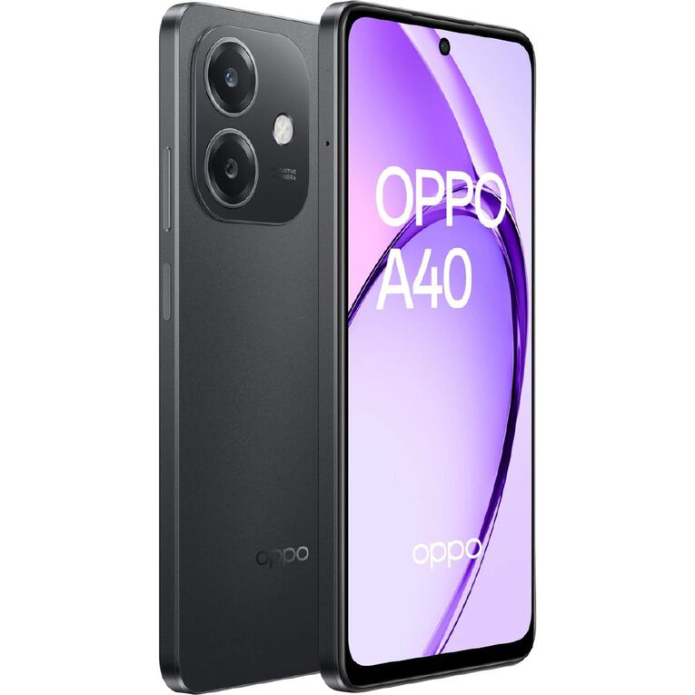 OPPO A40 4G with One NZ Prepay Sim Black, , hi-res