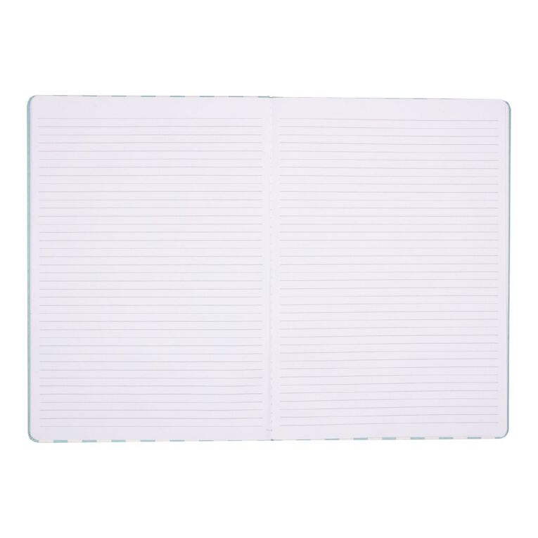 Uniti Stationery Mint Stripe A4 Notebook, , hi-res