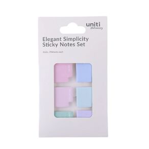 Uniti Stationery Elegant Simplicity Sticky Notes Set