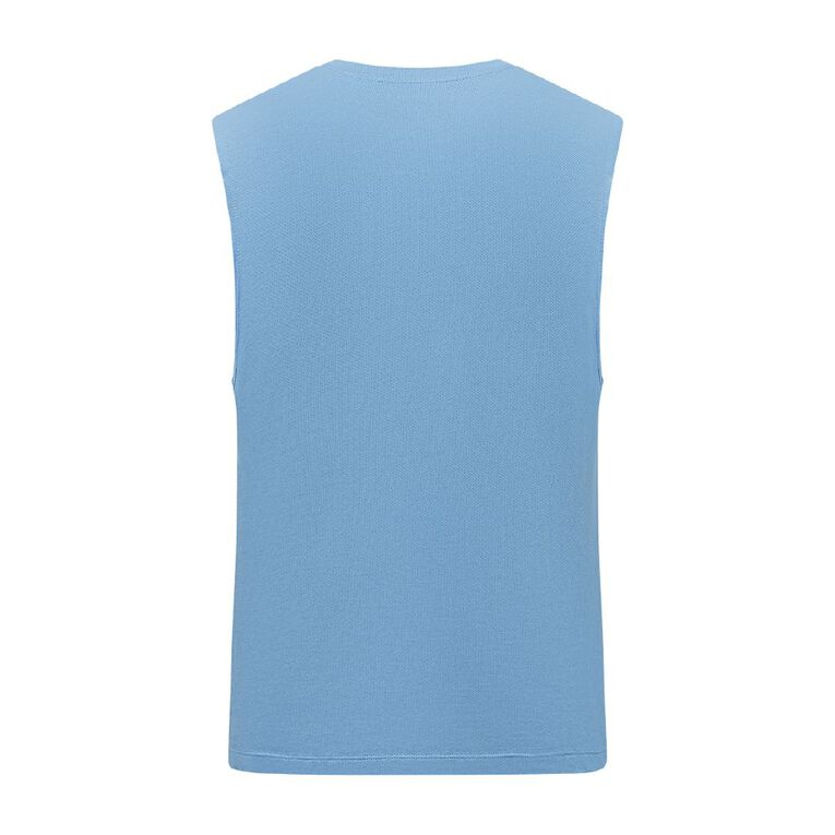Active Intent Men's Muscle Tank, Blue Mid, hi-res