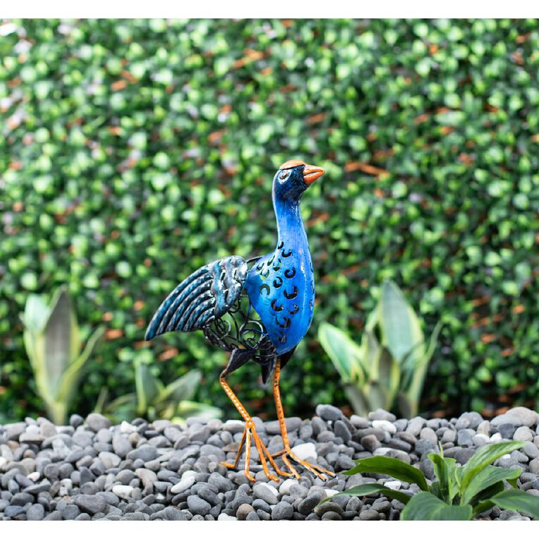 Urban Green Metal Pukeko 30cm x 12.4cm x 34.8cm, , hi-res