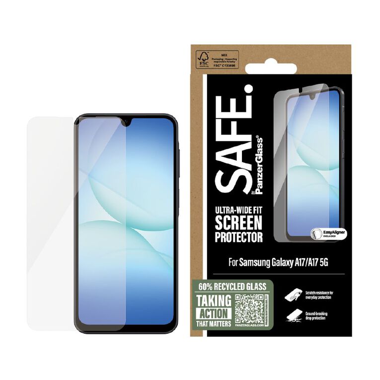 PanzerGlass SAFE by Panzer Screen Protector For Samsung Galaxy A17 5G, , hi-res