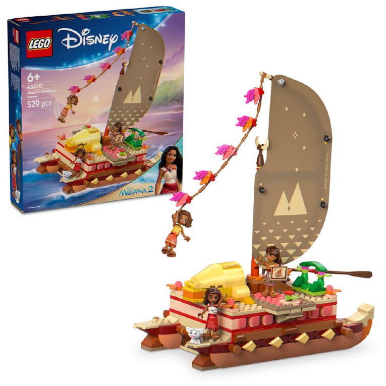 LEGO Disney Princess Moanas Adventure Canoe 43270, , hi-res