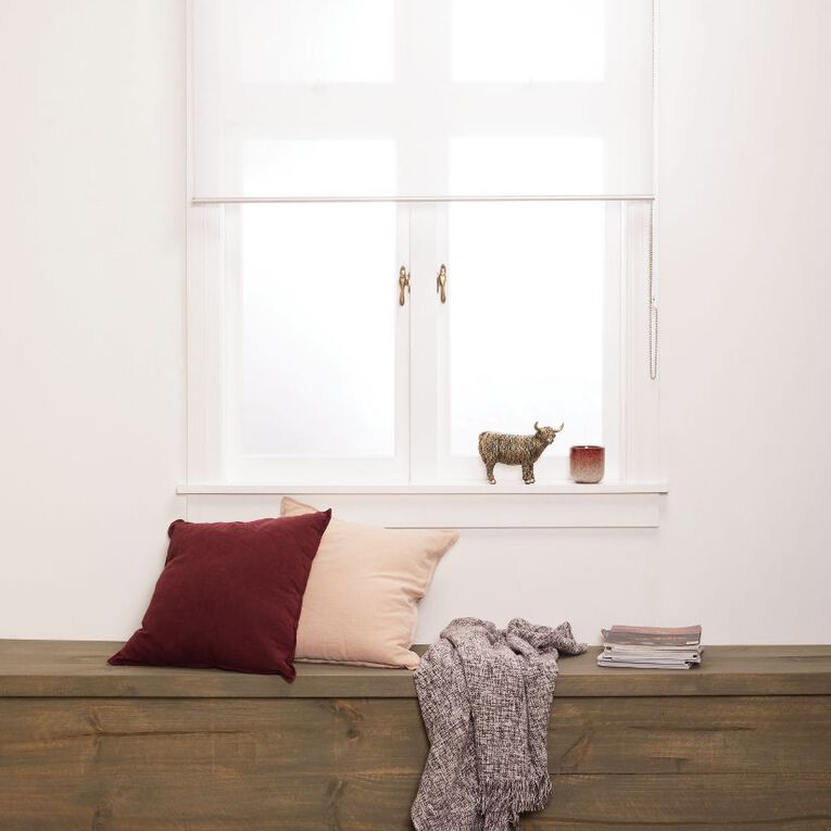 Homeworks Granada Sheer Roller Blind Silver 150cm x 210cm, Silver, hi-res
