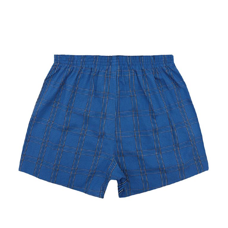 Underworks Men's Woven Boxer 3 Pack, Blue Light, hi-res