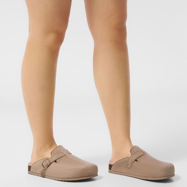 H&H Women's Clog Slippers, Brown Light, hi-res